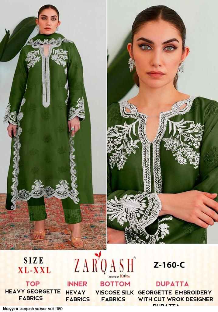 Zarqash Z 160 Readymade Georgette Dress 6 pcs Catalogue