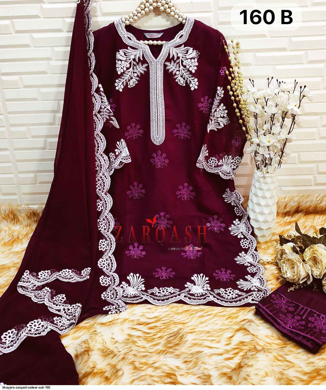 Zarqash Z 160 Readymade Georgette Dress 6 pcs Catalogue