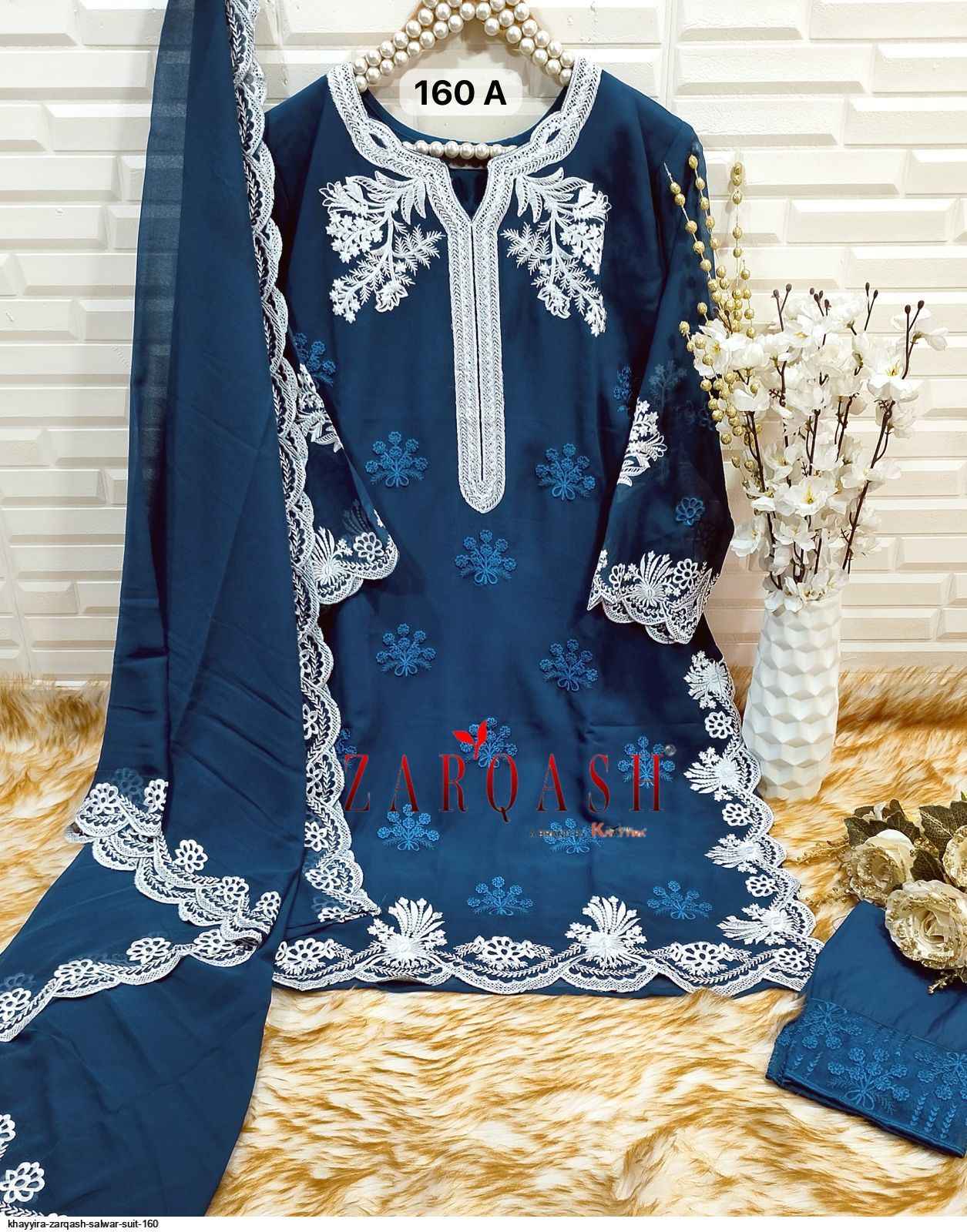Zarqash Z 160 Readymade Georgette Dress 6 pcs Catalogue