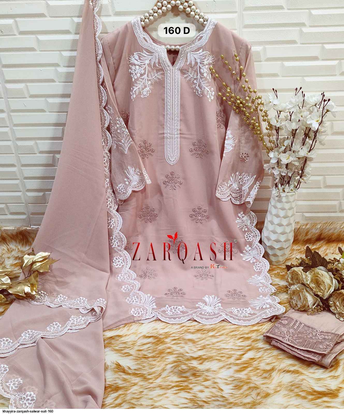Zarqash Z 160 Readymade Georgette Dress 6 pcs Catalogue