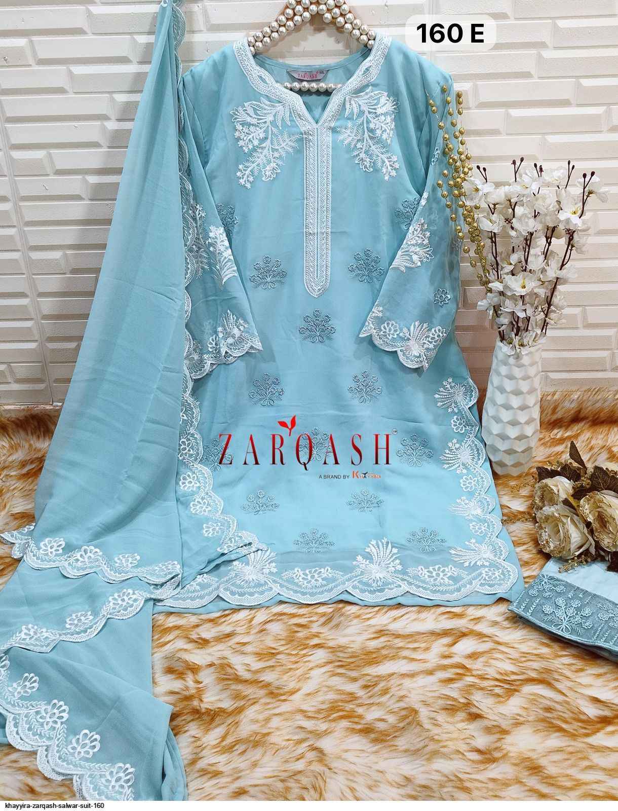 Zarqash Z 160 Readymade Georgette Dress 6 pcs Catalogue