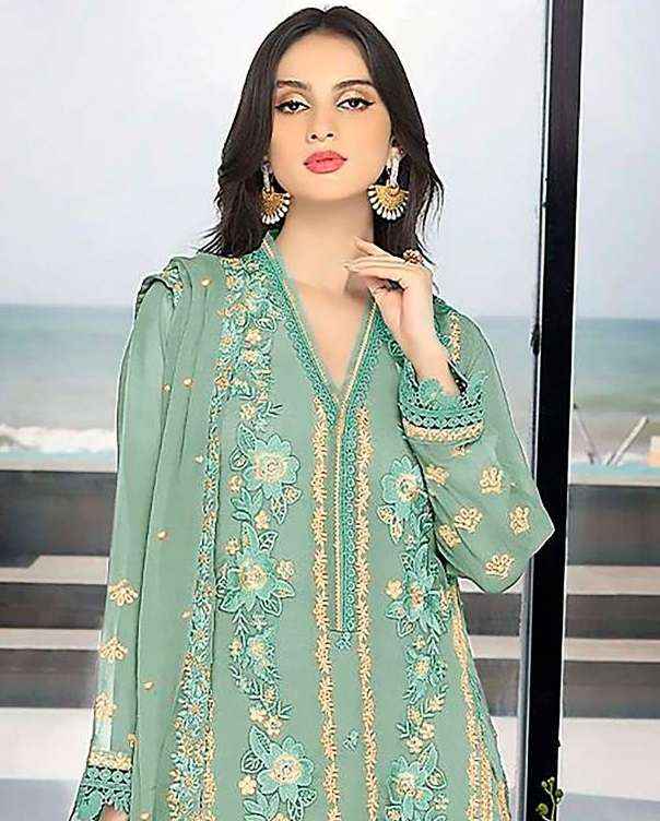 Zarqash Z 3093 Georgette Dress Material 4 pcs Catalogue