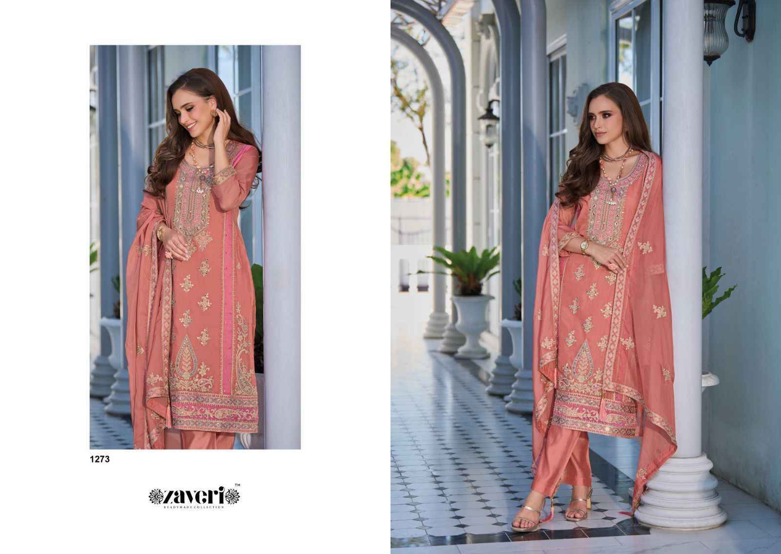 Zaveri Aakriti Readymade Organza Dress Online Readymade Suits