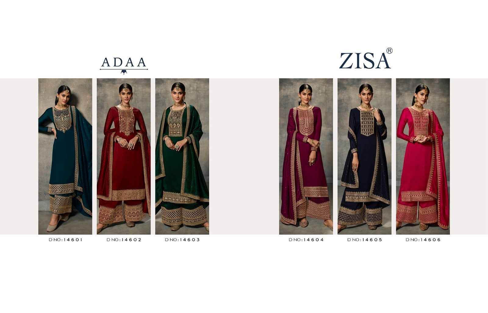 Zisa Adaa Silk Kurti Combo 6 pcs Catalogue