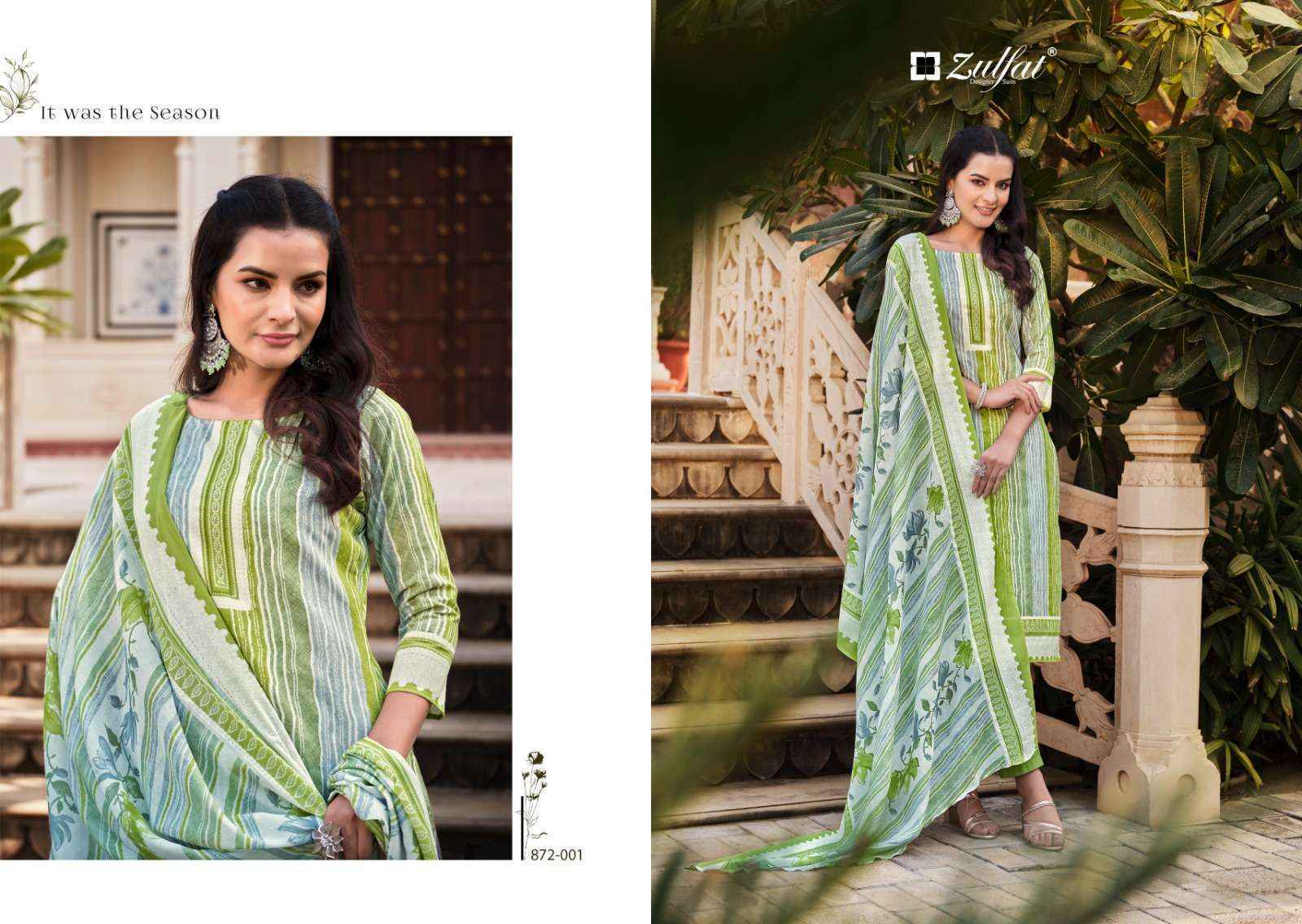 Zulfat Kashish Cotton Dress Material 8 pcs Catalogue