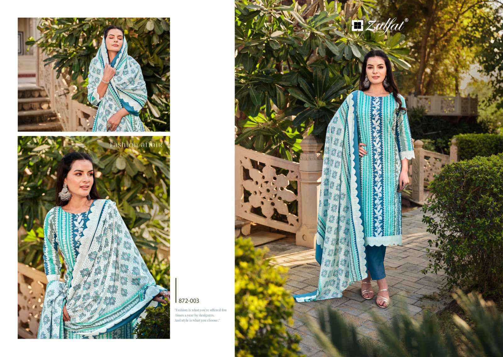Zulfat Kashish Cotton Dress Material 8 pcs Catalogue
