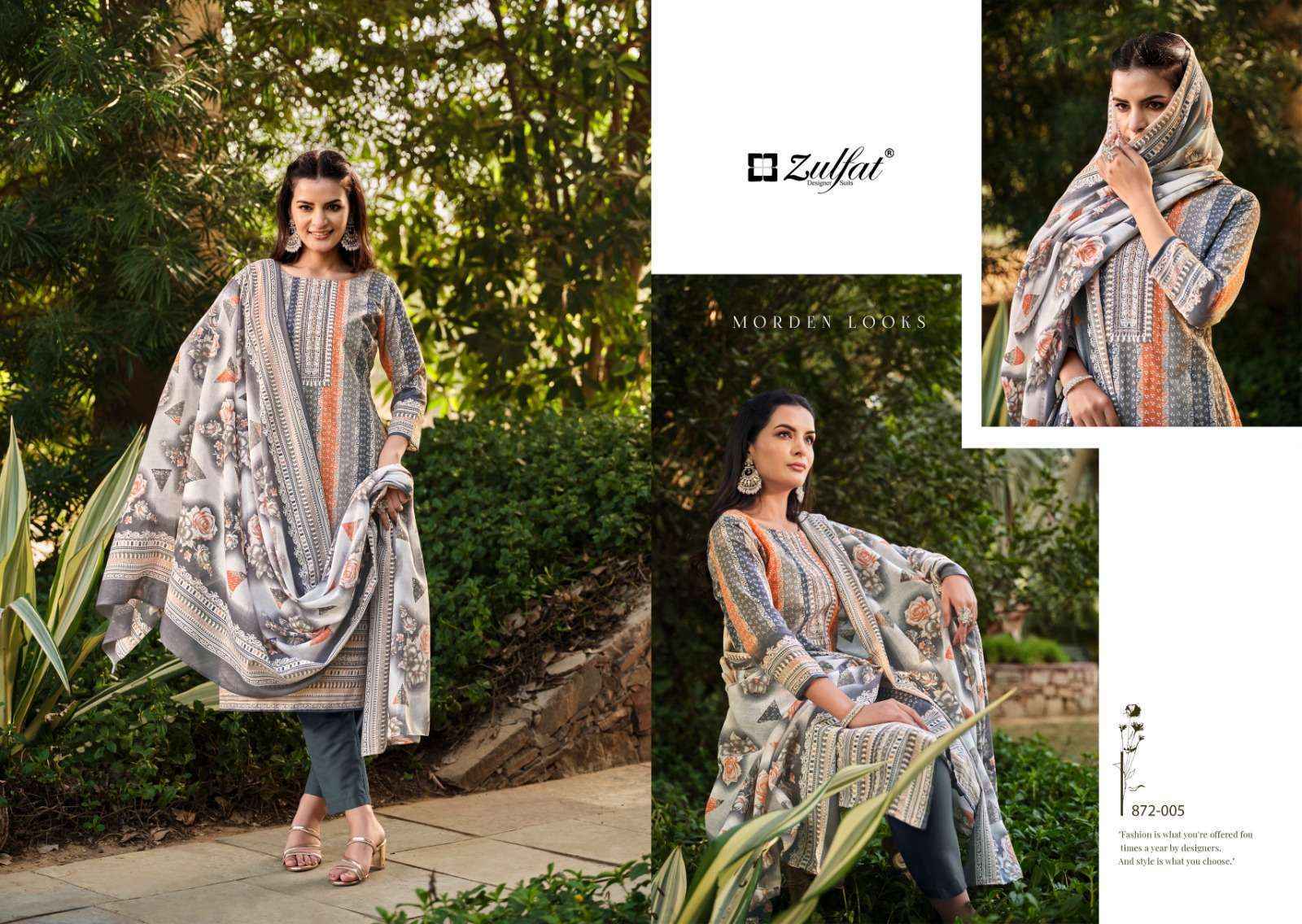Zulfat Kashish Cotton Dress Material 8 pcs Catalogue