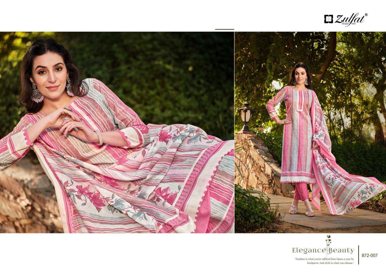 Zulfat Kashish Cotton Dress Material 8 pcs Catalogue