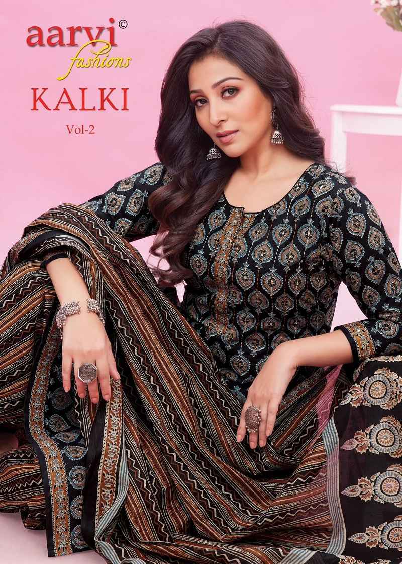 Aarvi Kalki Vol-2 Pure Cotton Readymade Suit 8 Pc Catalouge