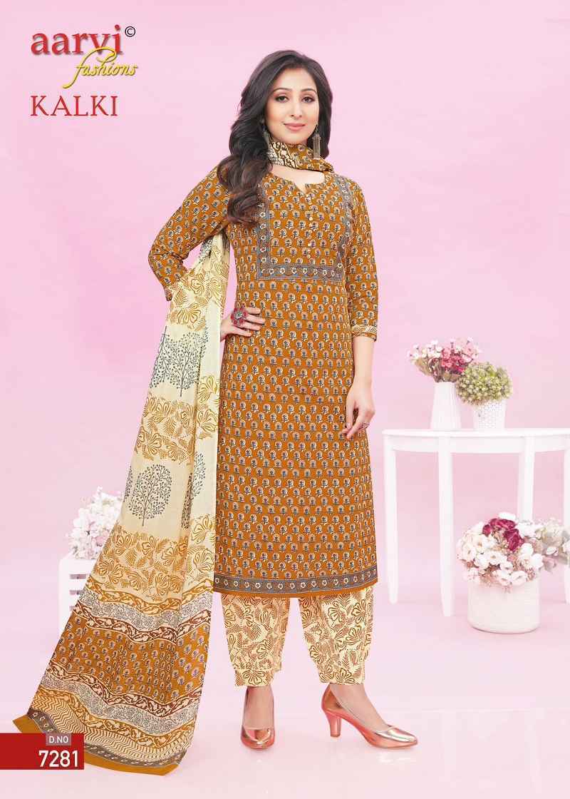 Aarvi Kalki Vol-2 Pure Cotton Readymade Suit 8 Pc Catalouge