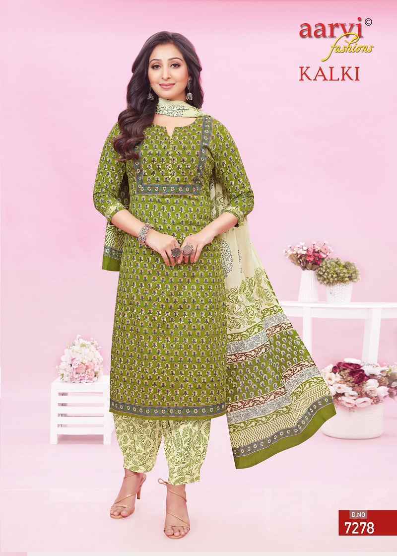 Aarvi Kalki Vol-2 Pure Cotton Readymade Suit 8 Pc Catalouge