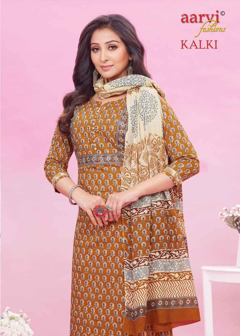 Aarvi Kalki Vol-2 Pure Cotton Readymade Suit 8 Pc Catalouge