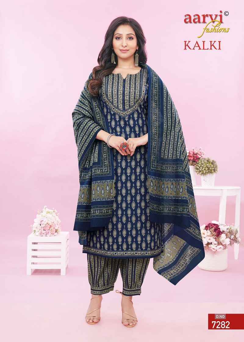 Aarvi Kalki Vol-2 Pure Cotton Readymade Suit 8 Pc Catalouge