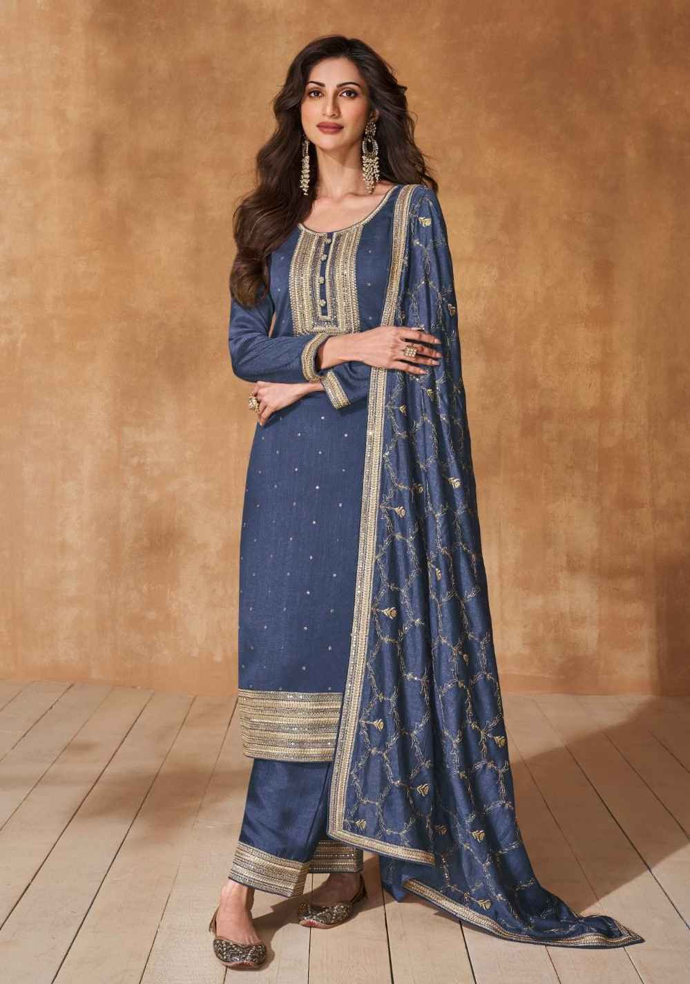 Aashirwad Creation Ameena Readymade Suit 3 Pc Catalouge