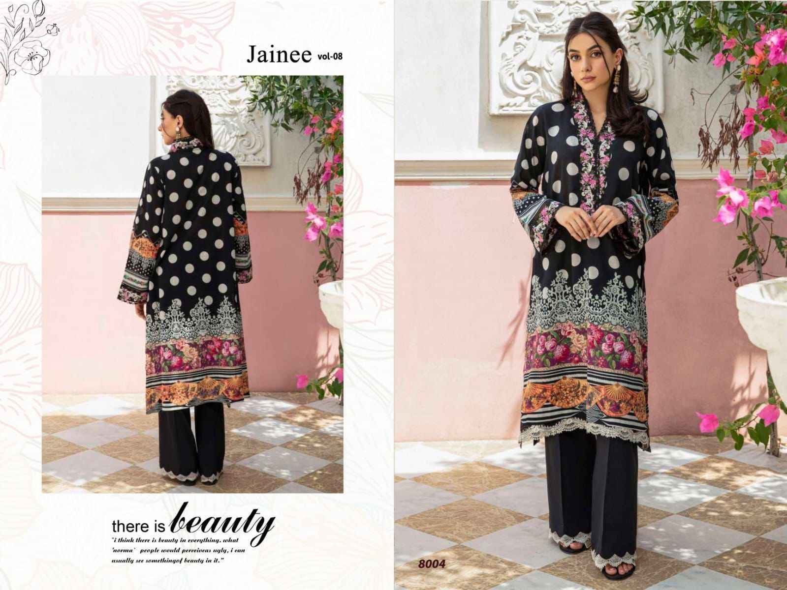 Agha Noor Jainee Vol 8 Cotton Dress Material 6 pcs Catalogue