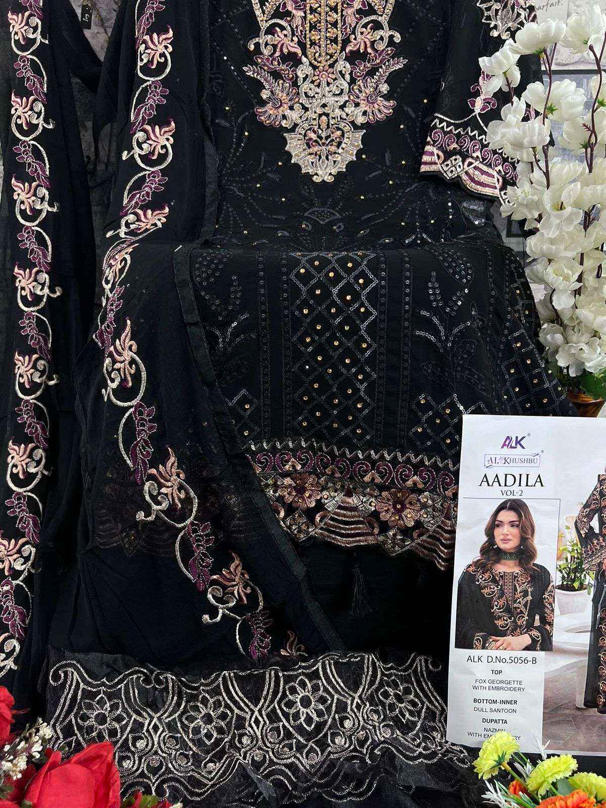 AL Khushbu Aadila Vol 2 Georgette Dress Material 4 pcs Catalogue