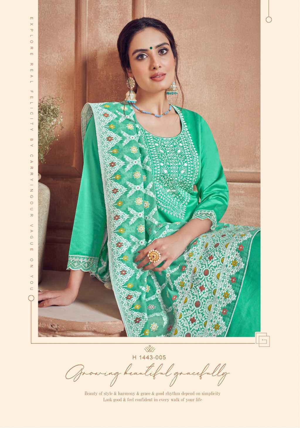 Amirah Fashion Lakhnavi Designer Digital Printed Georgette With Lakhnavi  Work Dress Material Collection Surat