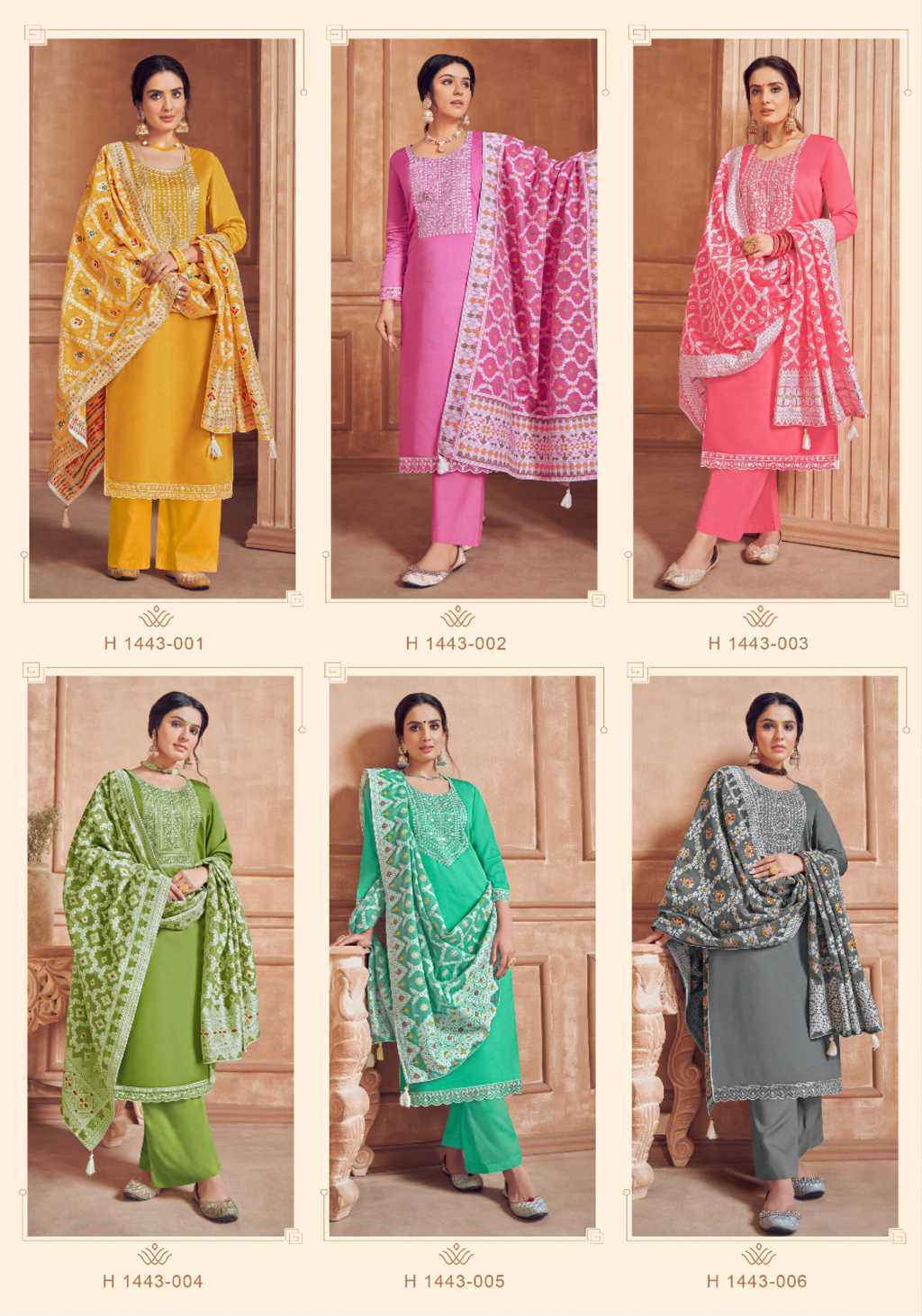 Alok Lakhnavi Touch Vol-4 Cotton Dress Material 6 Pcs Catalog