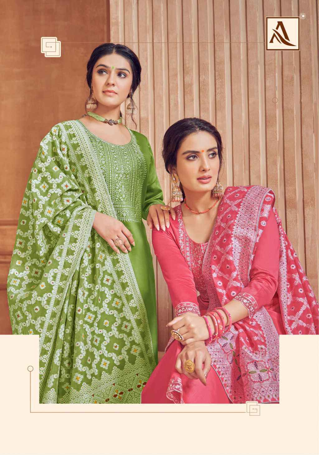 Alok Lakhnavi Touch Vol-4 Cotton Dress Material 6 Pcs Catalog