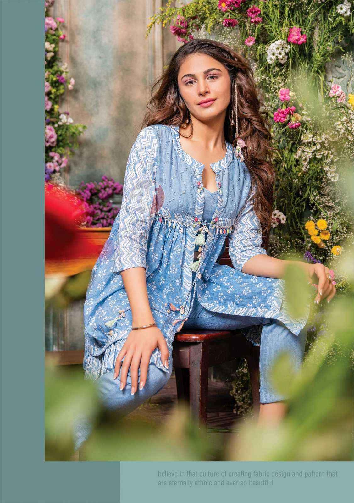 Anju Fab Cindrella Vol-3 Pure Cotton Sharara Readymade Suit 4 Pc Catalog