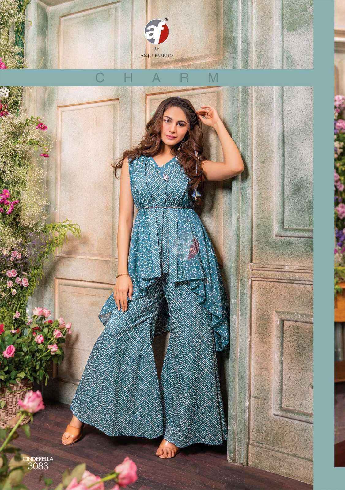 Anju Fab Cindrella Vol-3 Pure Cotton Sharara Readymade Suit 4 Pc Catalog