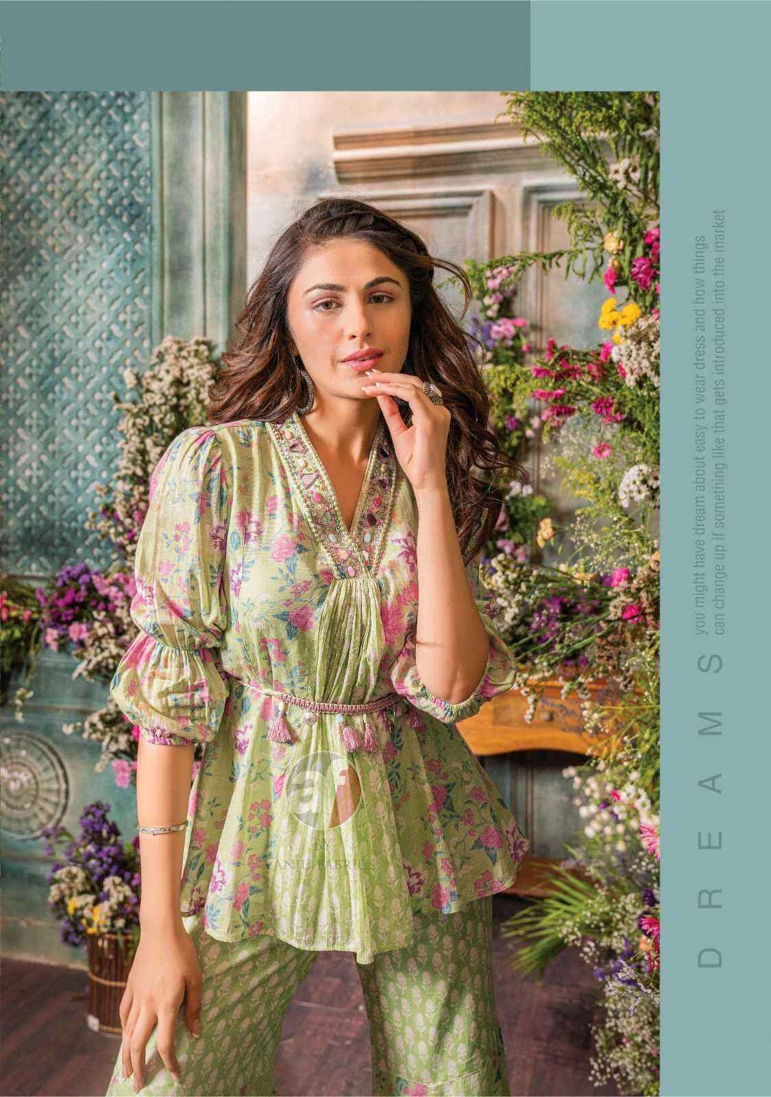 Anju Fab Cindrella Vol-3 Pure Cotton Sharara Readymade Suit 4 Pc Catalog