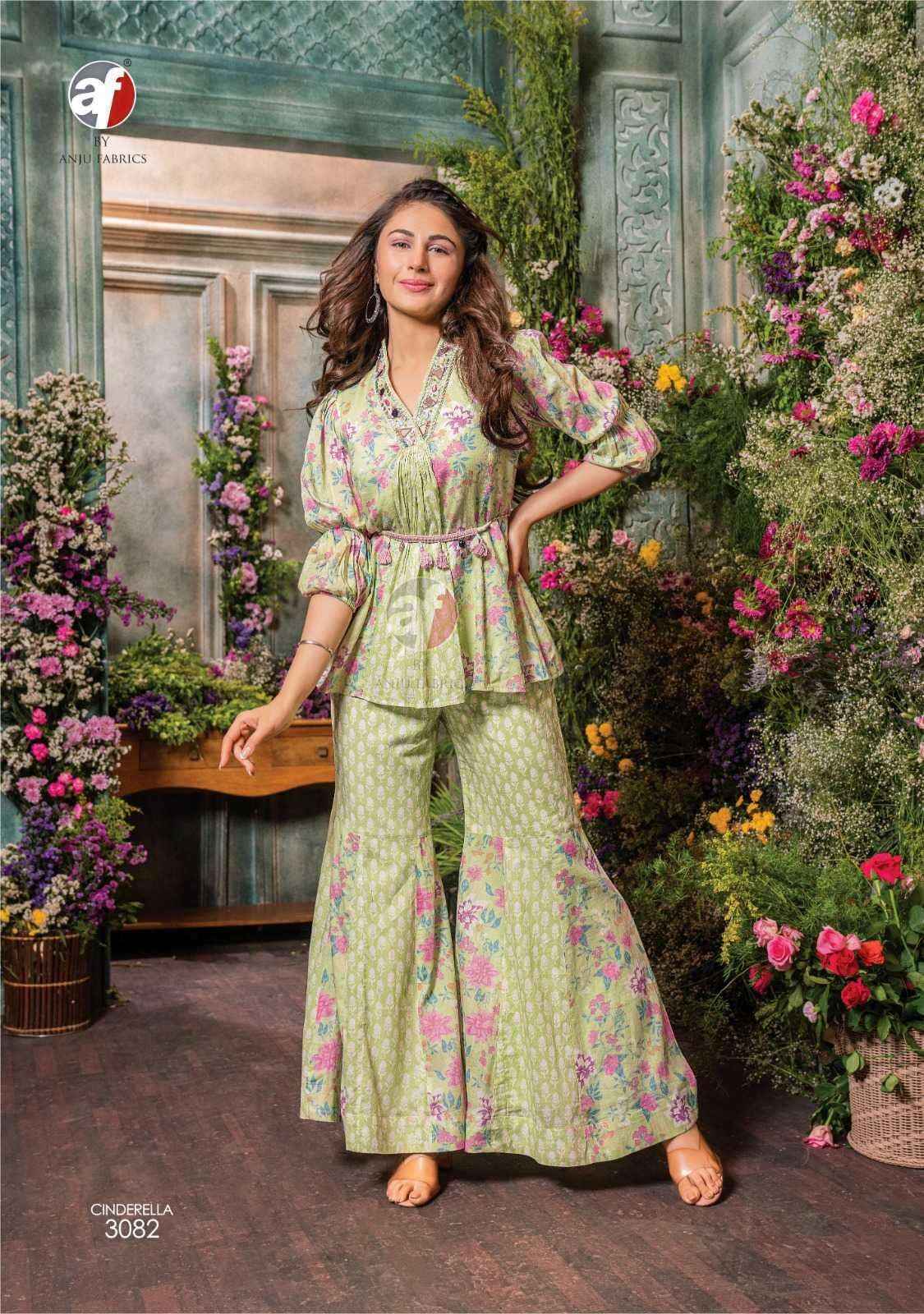 Anju Fab Cindrella Vol-3 Pure Cotton Sharara Readymade Suit 4 Pc Catalog