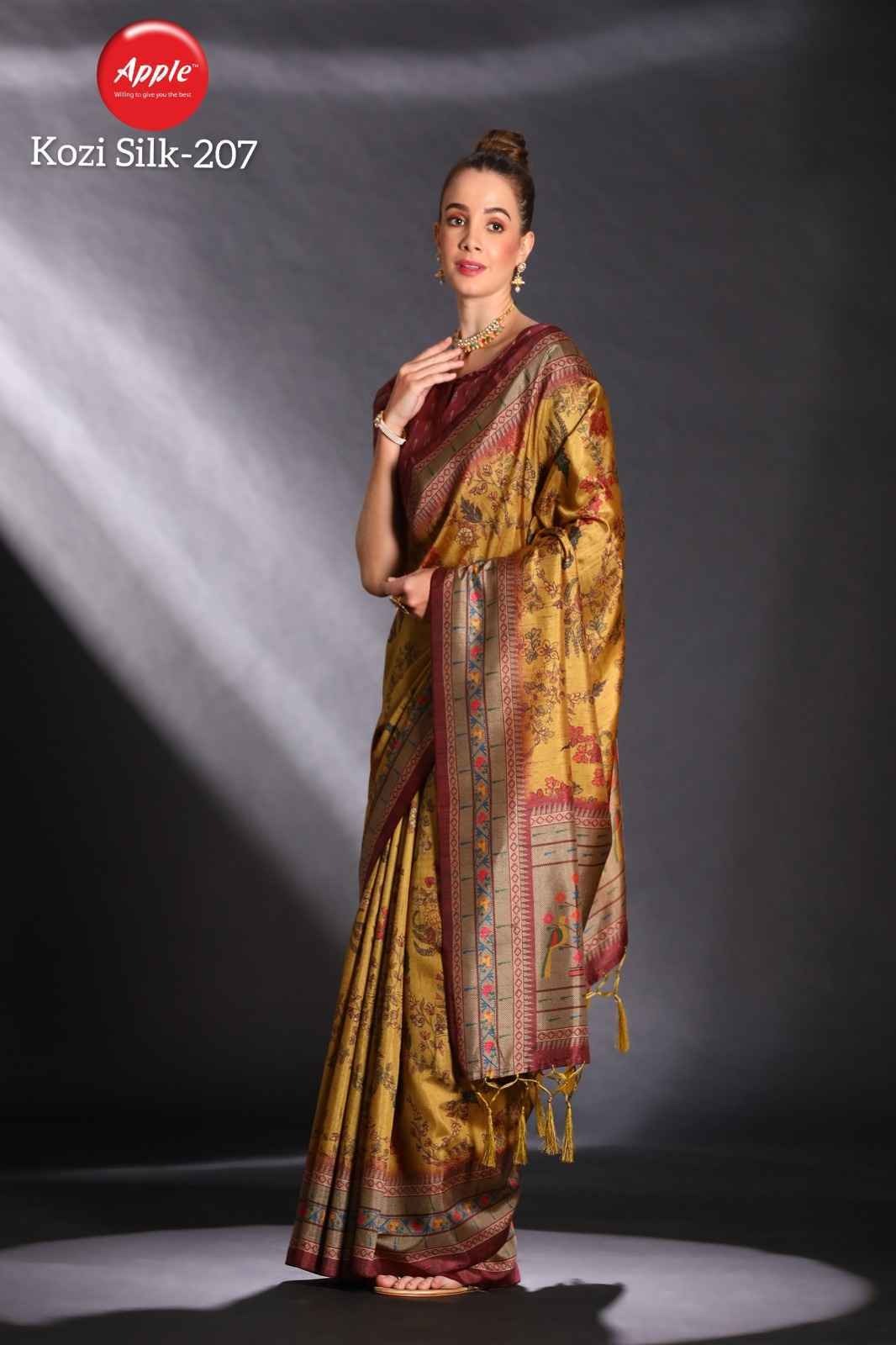 Apple Kozi Silk Vol-2 Saree 8 Pc Catalog