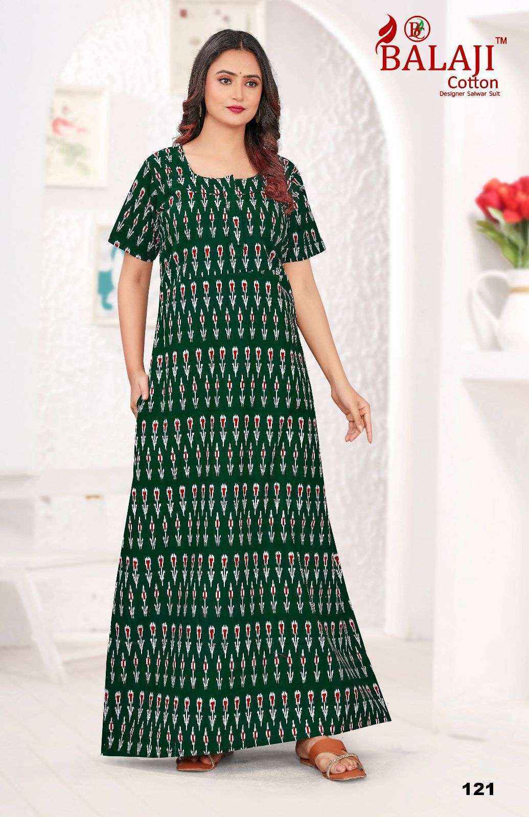Balaji Cotton Pragathi Cotton Long Kurti 30 pcs Catalogue