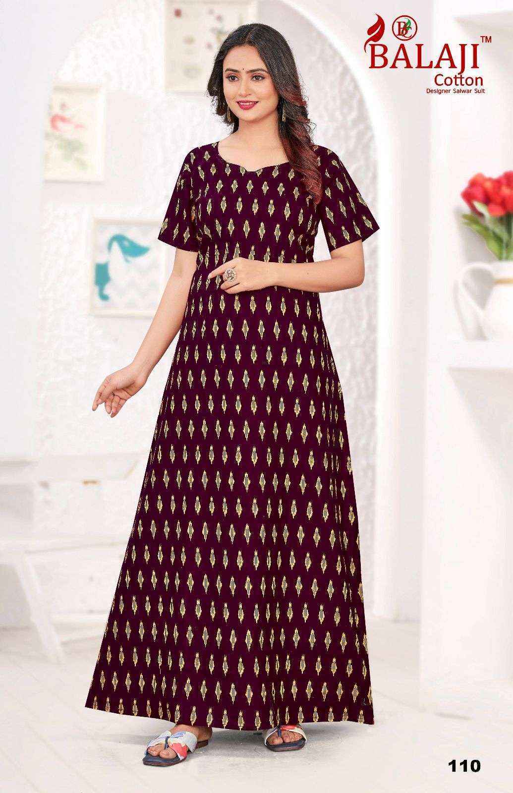 Balaji Cotton Pragathi Cotton Long Kurti 30 pcs Catalogue
