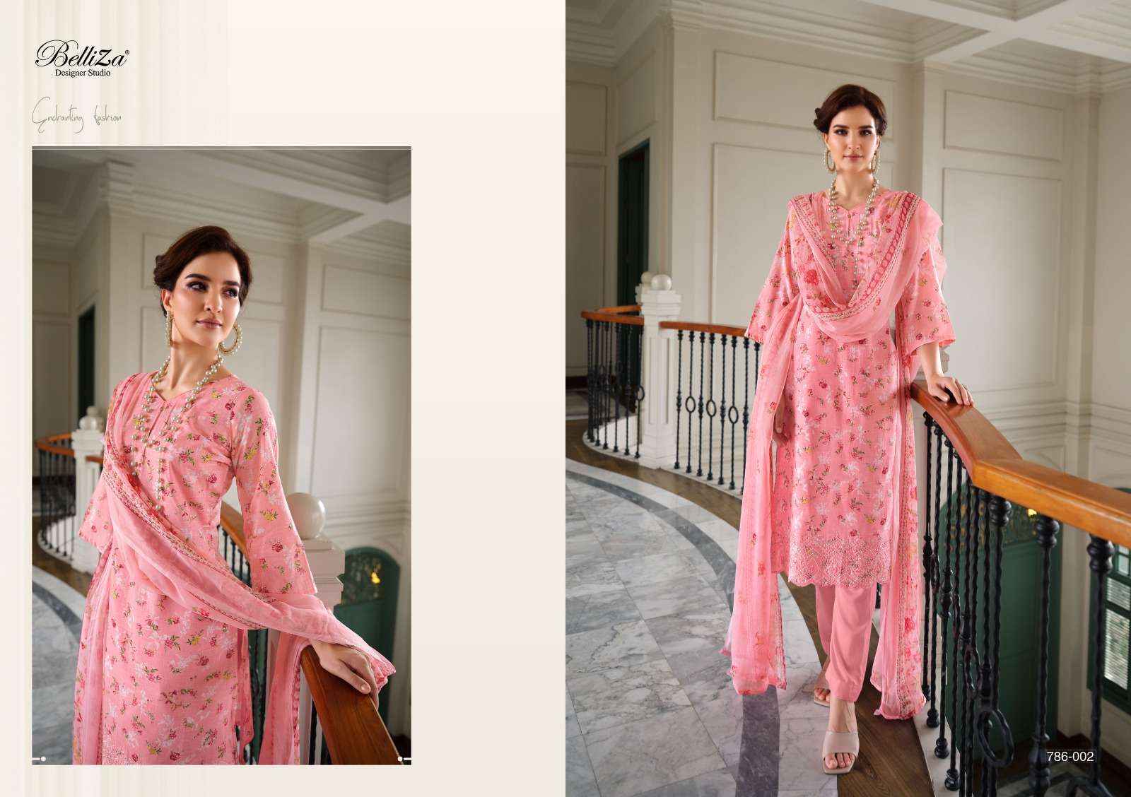 Belliza Florence Cotton Dress Material 10 pcs Catalogue