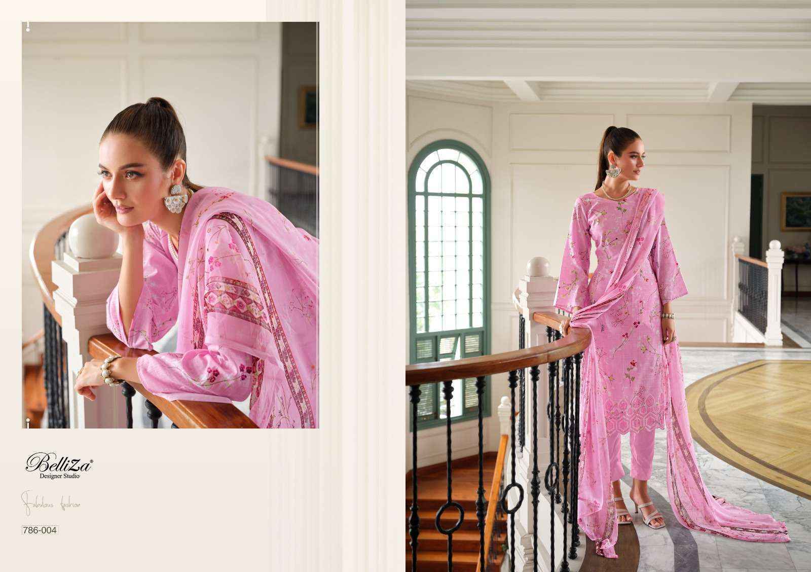 Belliza Florence Cotton Dress Material 10 pcs Catalogue