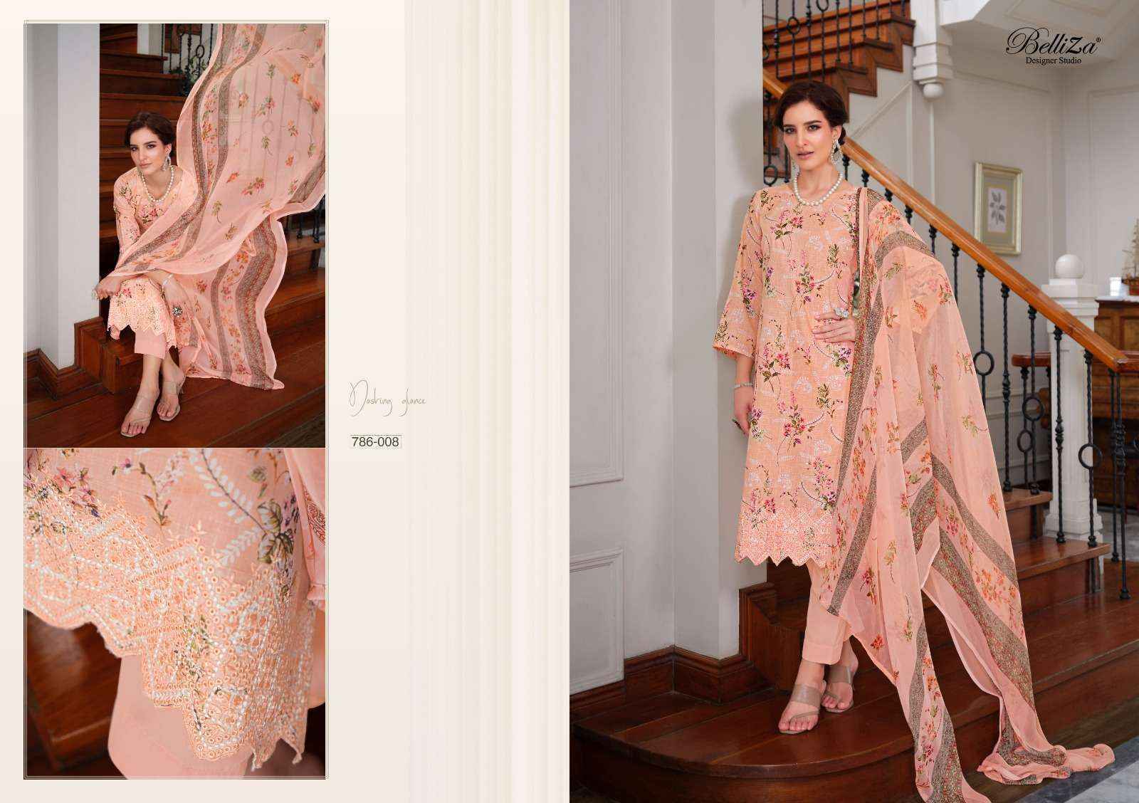 Belliza Florence Cotton Dress Material 10 pcs Catalogue