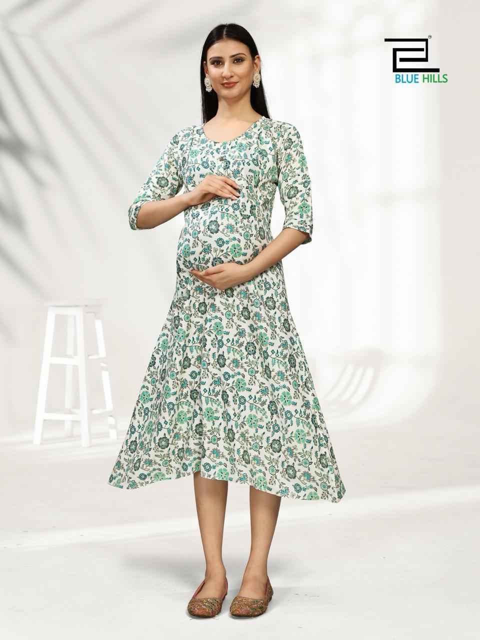 Blue Hills god Gift Rayon Feeding Kurti 4 Pc Catalog
