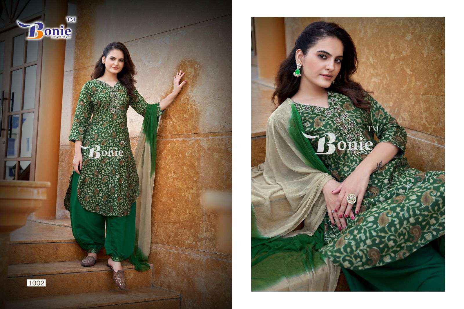 Bonie Izhar Vol-3 Heavy Chanderi Readymade Suit 8 Pc Catalouge