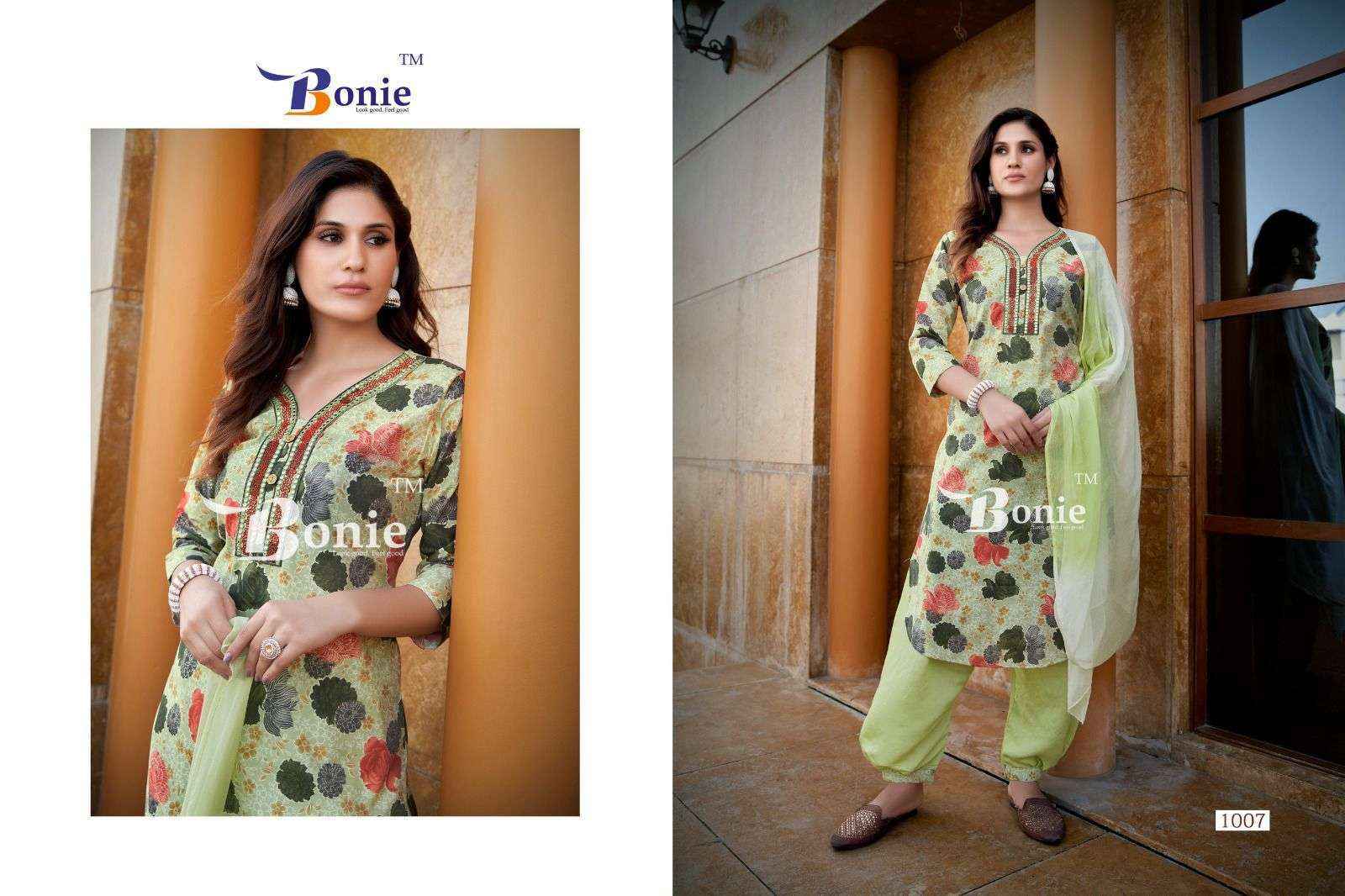 Bonie Izhar Vol-3 Heavy Chanderi Readymade Suit 8 Pc Catalouge