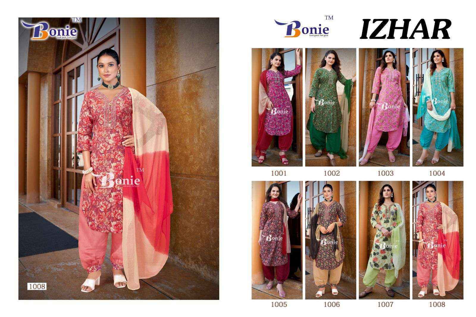 Bonie Izhar Vol-3 Heavy Chanderi Readymade Suit 8 Pc Catalouge