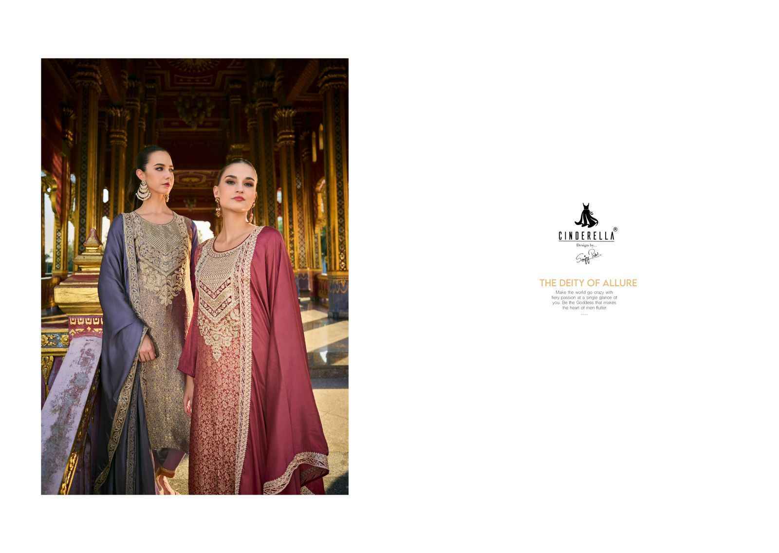 Cindrella Kimkhab Pure Banarasi Silk Dress Material 6 Pc Catalog