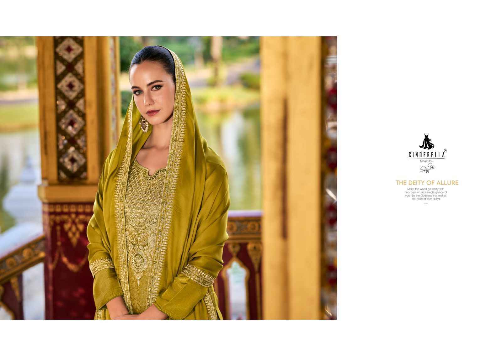 Cindrella Kimkhab Pure Banarasi Silk Dress Material 6 Pc Catalog