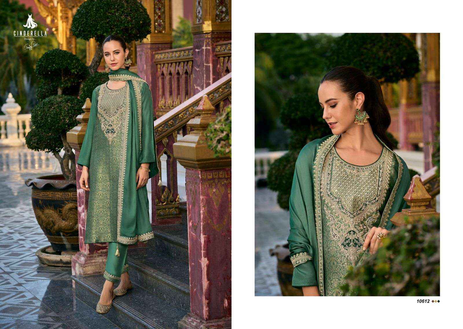 Cindrella Kimkhab Pure Banarasi Silk Dress Material 6 Pc Catalog