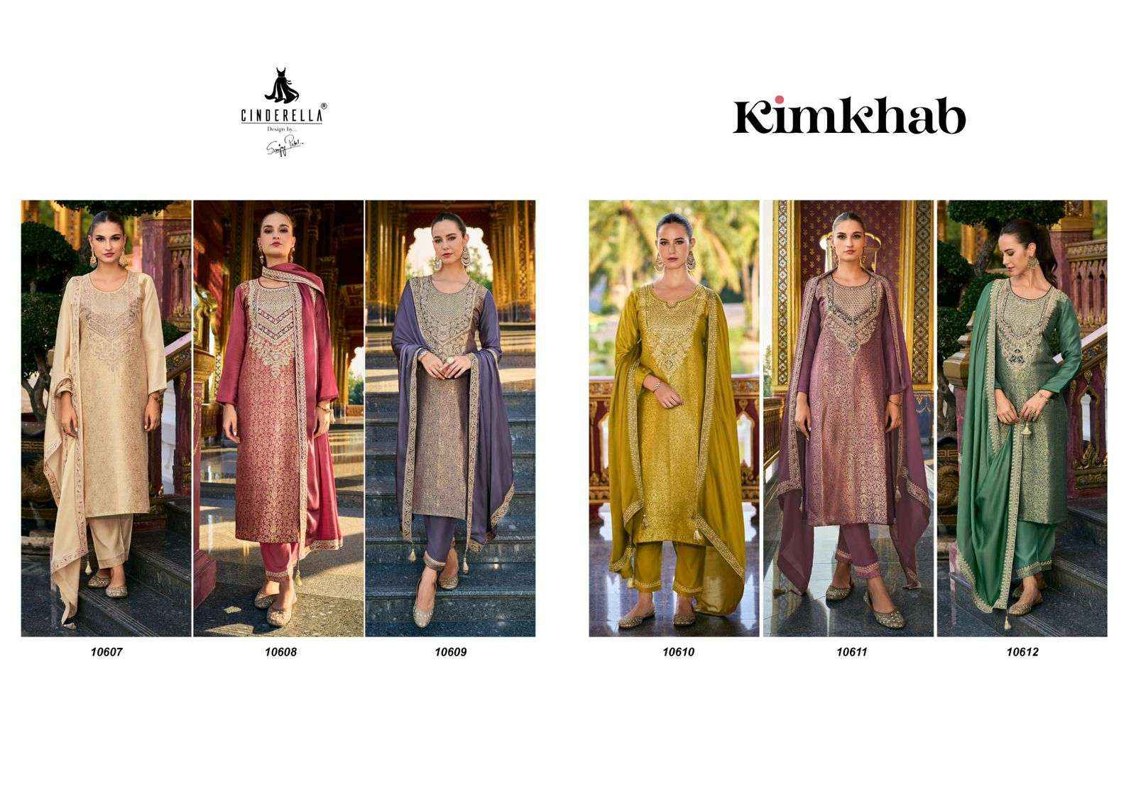 Cindrella Kimkhab Pure Banarasi Silk Dress Material Most Trusted Online Ladies Clothing Store