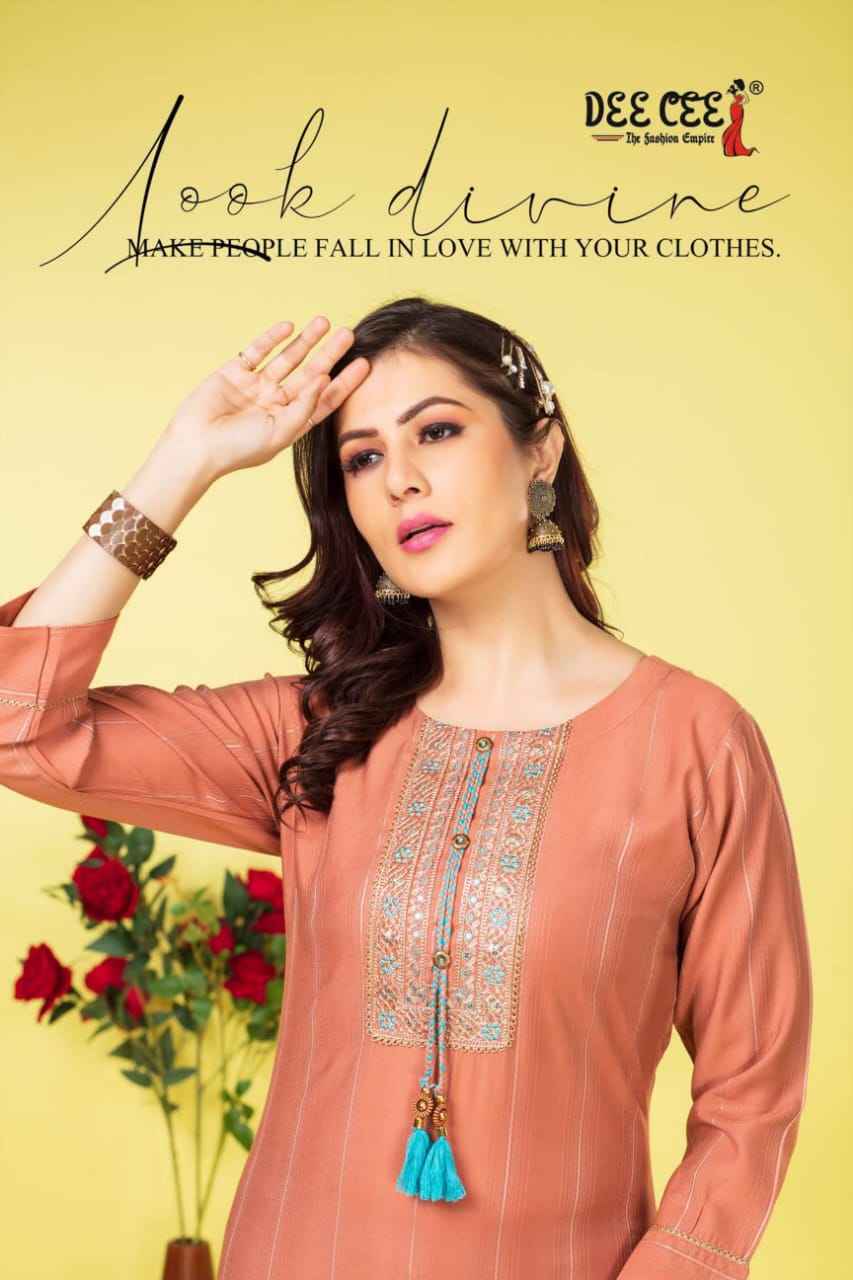 Dee Cee Tahmina A Line Kurti 6 pcs Catalogue