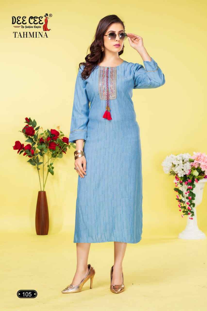 Dee Cee Tahmina A Line Kurti 6 pcs Catalogue