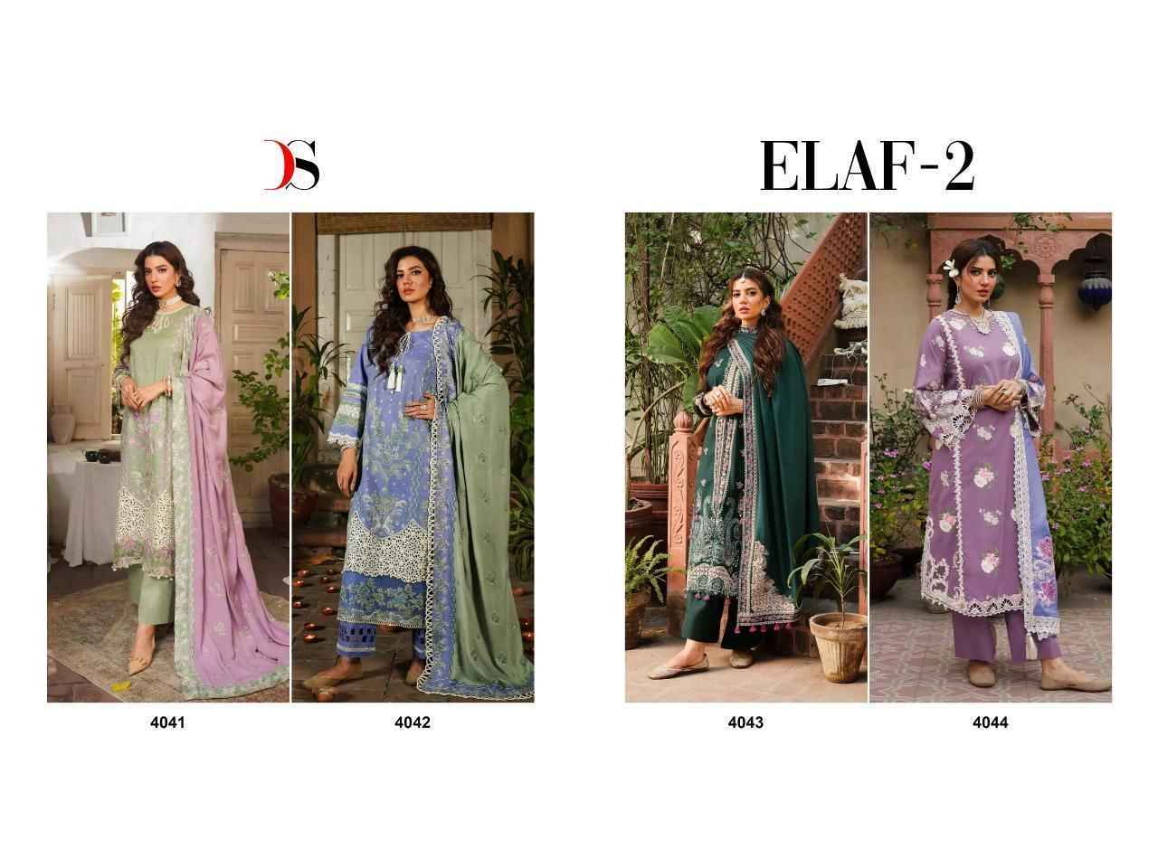 Deepsy Elaf 2 Cotton Dress Material 4 pcs Catalogue