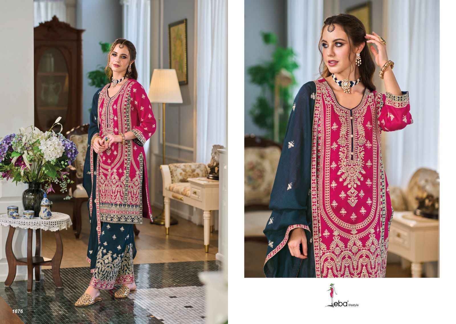 Eba Lifestyle Naina Readymade Silk Dress 2 pcs Catalogue