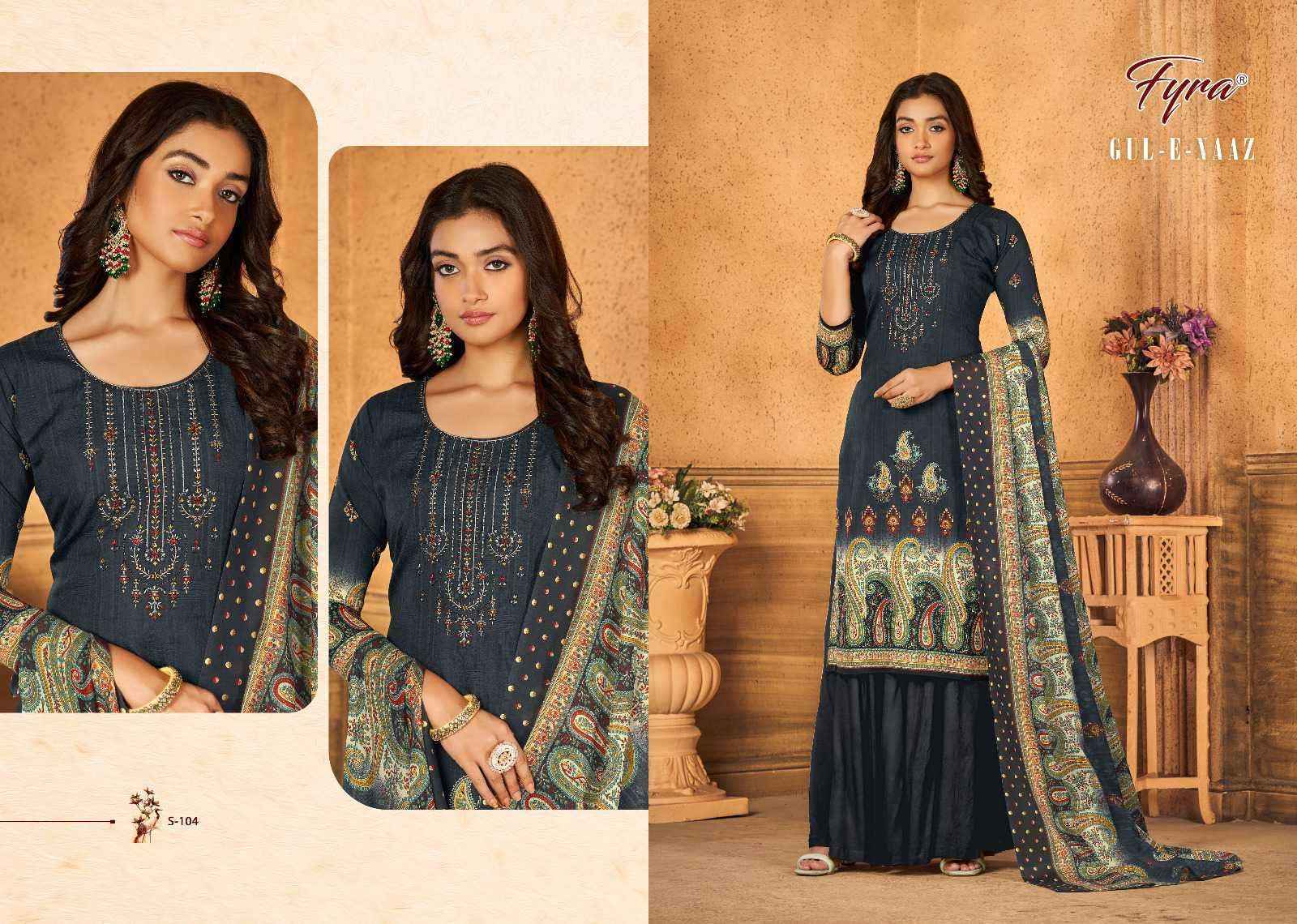 Fyra Designing Hub Gul-E-Naaz Cotton Dress Material 10 pcs Catalogue