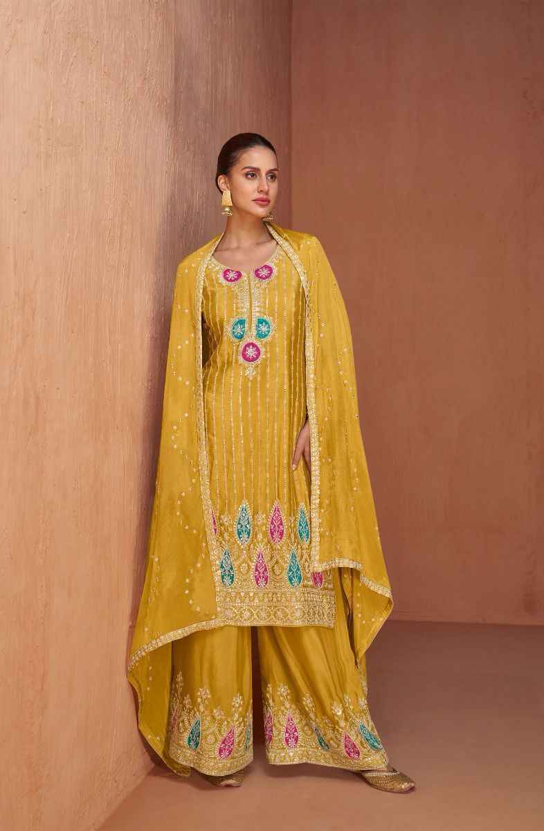 Gulkayra Gazal Real Chinon Readymade Suit 4 Pc Catalouge