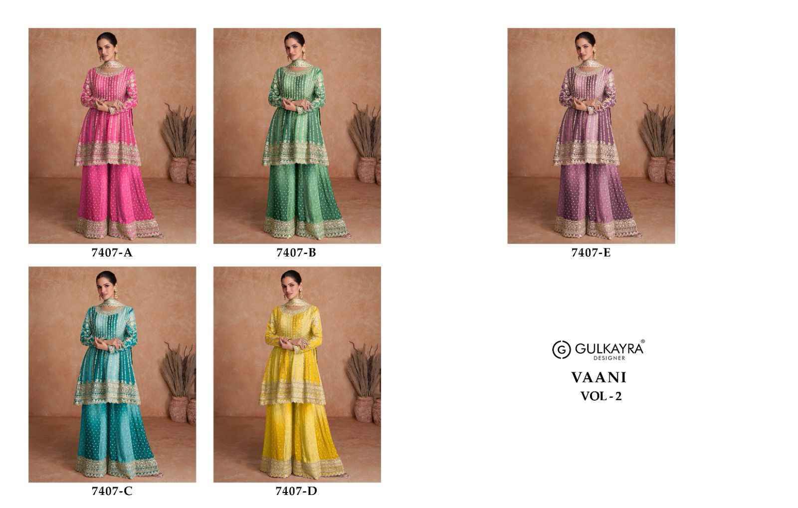 Gulkayra Vaani vol-2 Embroidered Work Readymade Suit 5 Pc Catalouge