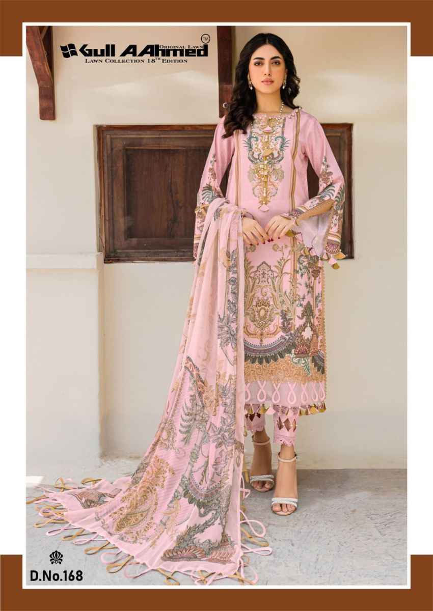  Gull Aahmed Lawn Collection Vol 18 Lawn Cotton Dress Material 6 pcs Catalogue
