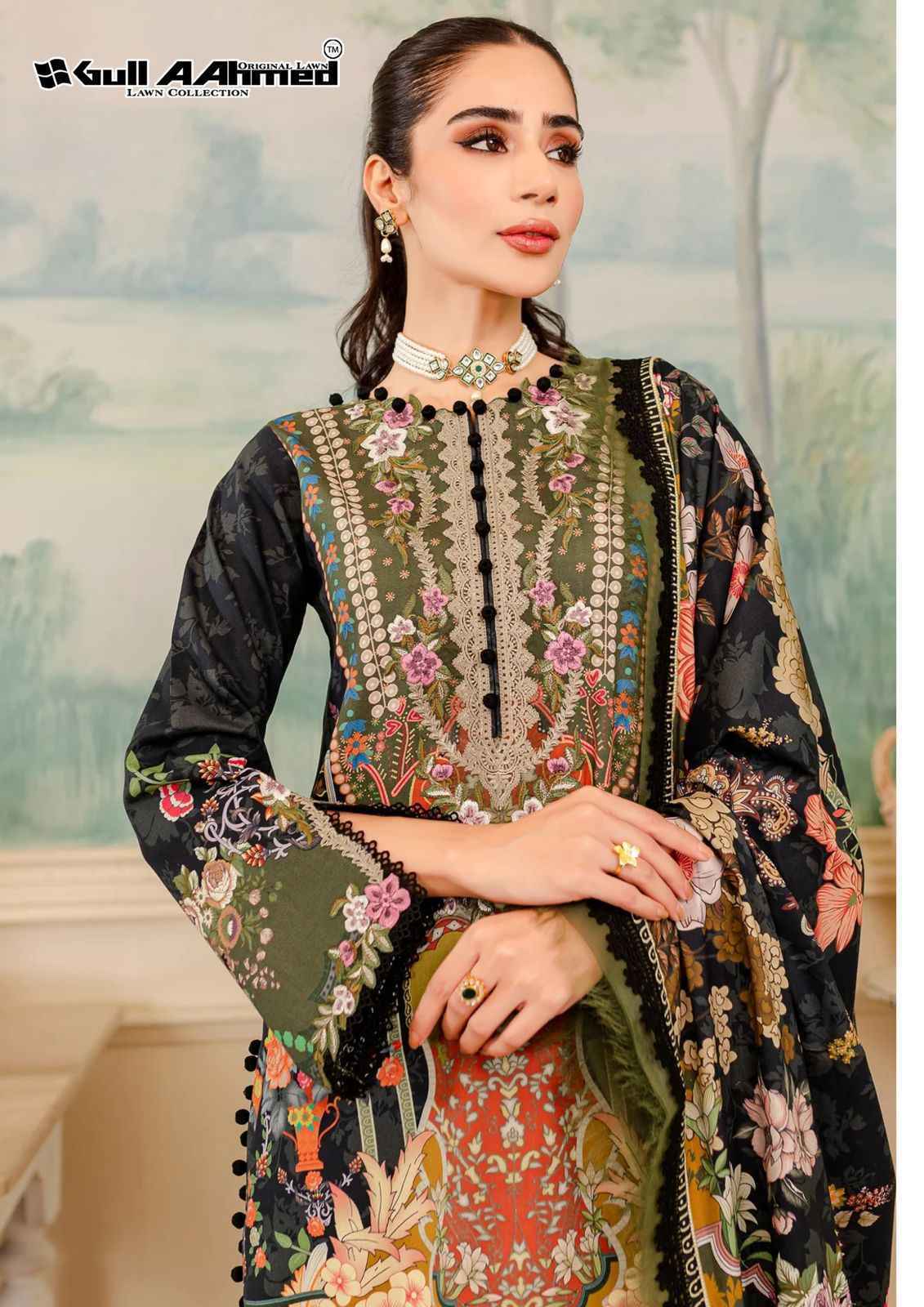 Gull Ahmed Lawn Collection Riwayat Vol 5 Dress Material 6 Pc Catalouge